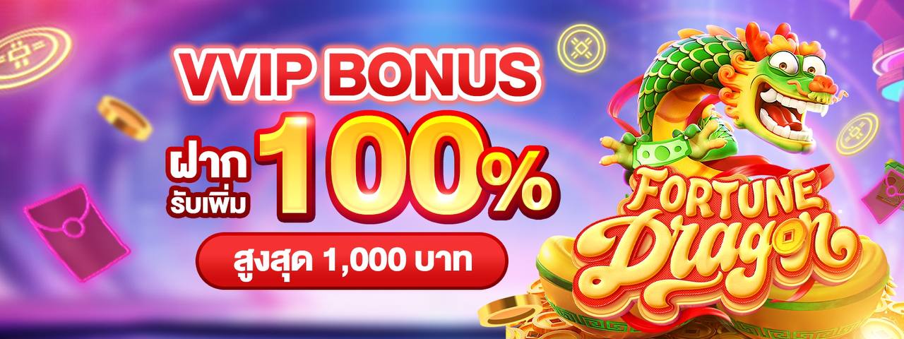 บาคาร่า คาสิโน สล็อตออนไลน์ VVIP BONUS : ฝากรับเพิ่ม 100%